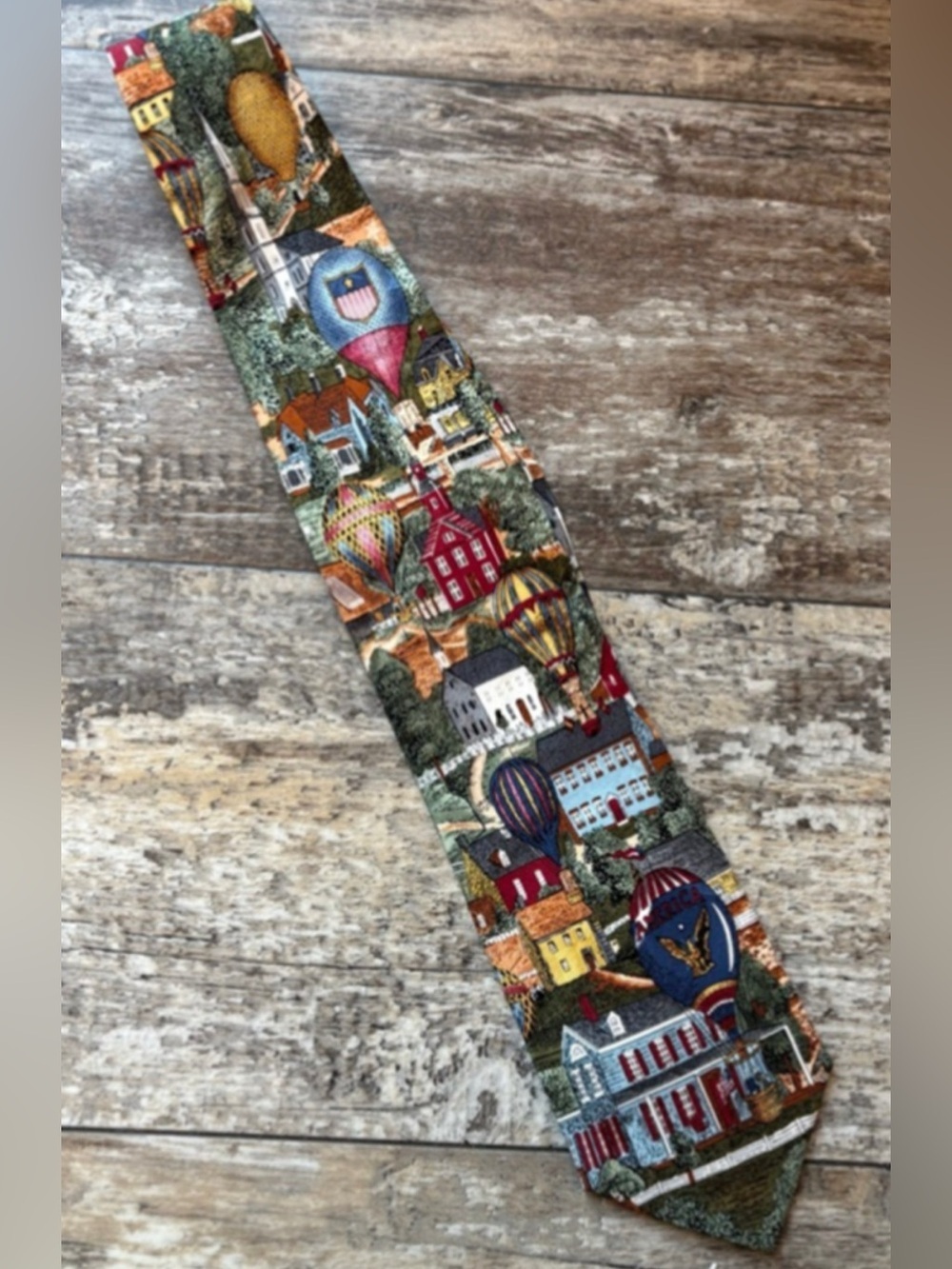 Tango by Max Raab Silk Tie Americana Series “The View From Above 1927” Novelty